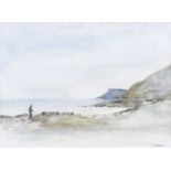 S. McKeown - STROLL ALONG THE ANTRIM COAST - Watercolour Drawing - 12 x 15 inches - Signed