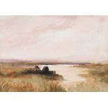 Irish School - BOGLANDS - Watercolour Drawing - 7 x 9 inches - Unsigned