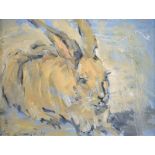 Con Campbell - IRISH HARE - Oil on Board - 5 x 6.5 inches - Signed