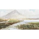 Rowland Hill, RUA - ERRIGAL, DONEGAL - Watercolour Drawing - 4.5 x 9 inches - Signed