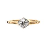 14CT GOLD DIAMOND SOLITAIRE RING