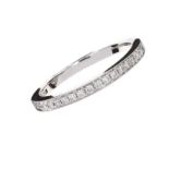 18CT WHITE GOLD DIAMOND BAND