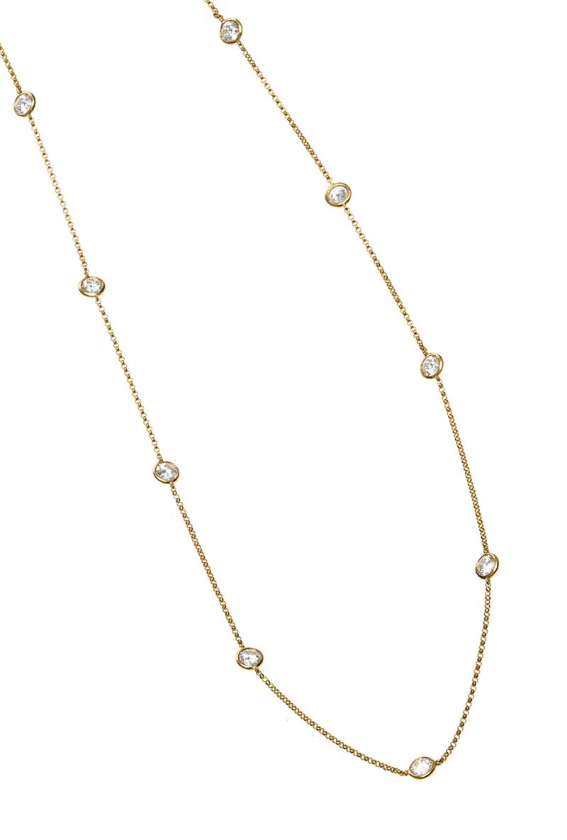 18CT GOLD DIAMOND NECKLACE