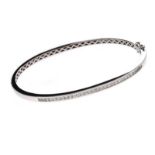 18CT WHITE GOLD DIAMOND BANGLE