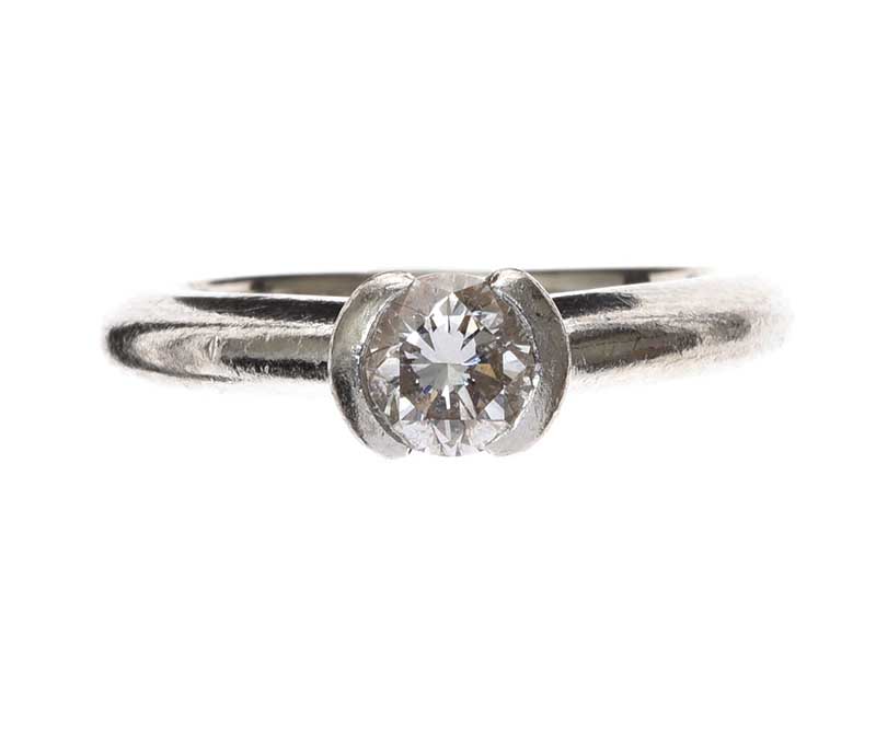 PLATINUM DIAMOND SOLITAIRE RING