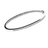 18CT WHITE GOLD DIAMOND BANGLE