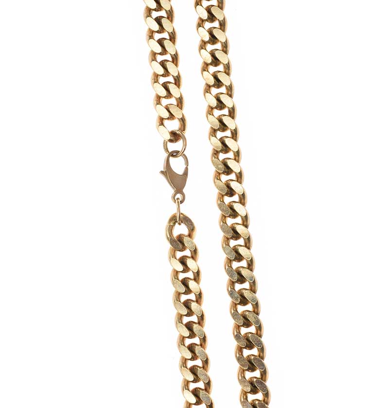 9CT GOLD CURB LINK NECKLACE