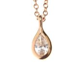 TIFFANY & CO. 18CT ROSE GOLD DIAMOND NECKLACE