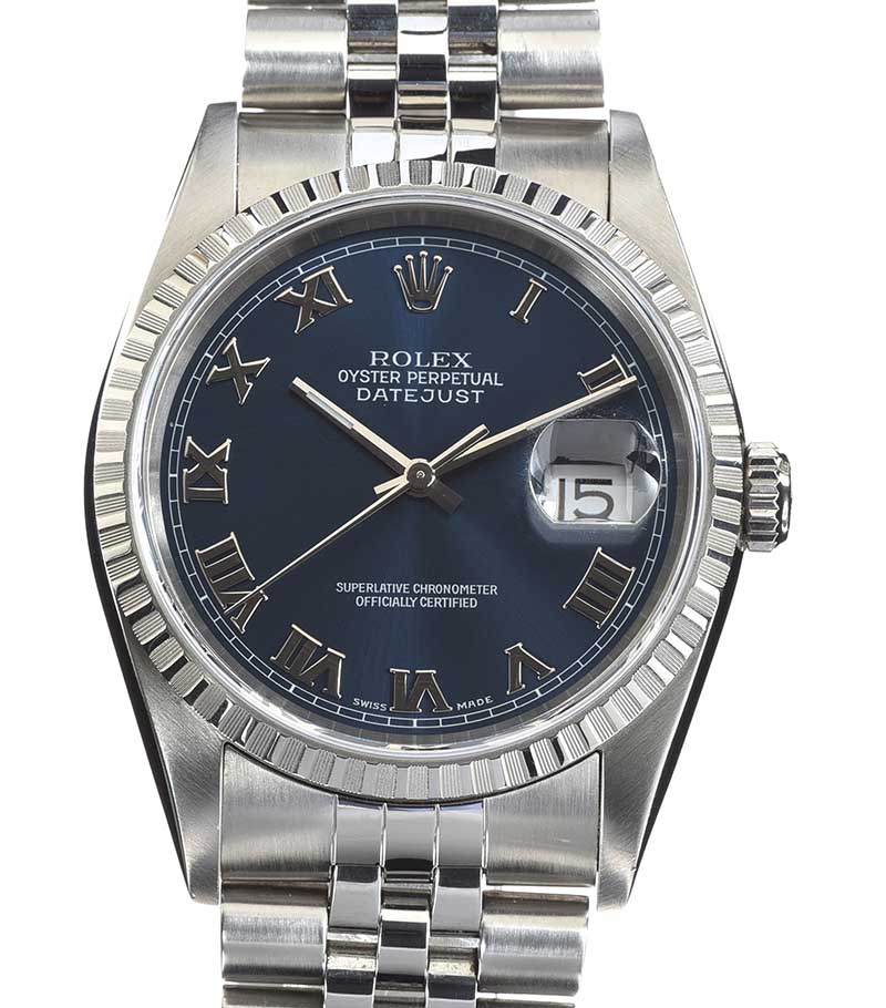 ROLEX 'OYSTER PERPETUAL DATEJUST' MEDIUM SIZE UNISEX ROLEX WRIST WATCH - Image 2 of 3