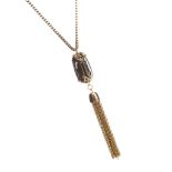 GOLD TONE COSTUME NECKLACE