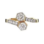 18CT GOLD DIAMOND RING