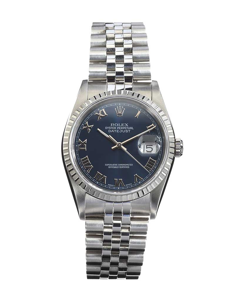 ROLEX 'OYSTER PERPETUAL DATEJUST' MEDIUM SIZE UNISEX ROLEX WRIST WATCH