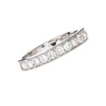 18CT WHITE GOLD DIAMOND BAND