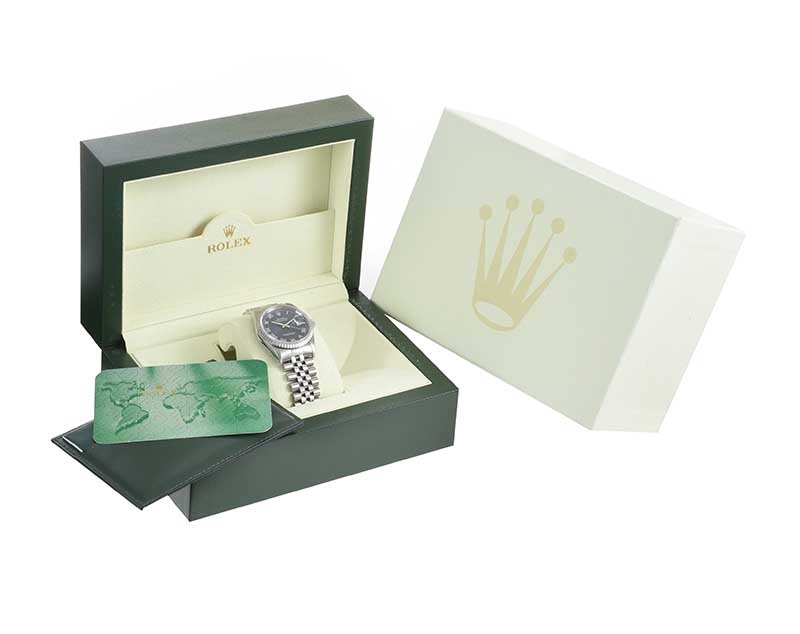 ROLEX 'OYSTER PERPETUAL DATEJUST' MEDIUM SIZE UNISEX ROLEX WRIST WATCH - Image 3 of 3