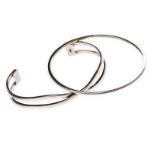 TWO STERLING SILVER BANGLES