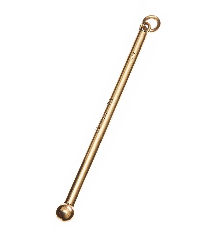 VINTAGE 9CT GOLD-CASED TOOTHPICK