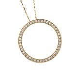 18CT GOLD DIAMOND NECKLACE