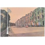 Eric Patton, RHA - DUBLIN STREET - Limited Edition Coloured Print (73/999) - 12 x 19 inches -