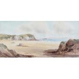 Rowland Hill, RUA - MARBLE HILL, DONEGAL - Watercolour Drawing - 10 x 20 inches - Signed