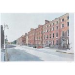 Eric Patton, RHA - DUBLIN STREET - Limited Edition Coloured Print (73/999) - 12 x 19 inches - Signed