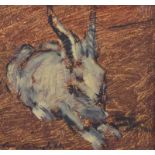 Con Campbell - IRISH HARE - Oil on Board - 6.5 x 7 inches - Signed