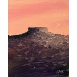 Pearse McCallion - GRIANAN OF AILEACH - Oil on Canvas - 12 x 9 inches - Signed