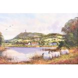 William Yeaman - SHEEP AT KILTONGA NATURE RESERVE, COUNTY DOWN - Oil on Canvas - 20 x 30 inches -