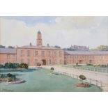 Frank McKelvey, RHA RUA - WHITE LINEN HALL, BELFAST - Watercolour Drawing - 8 x 11 inches - Signed