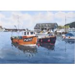 Kenny Hayes - BOAT AT REST - Watercolour Drawing - 11 x 15 inches - Signed