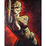 Terry Bradley - NUDE - Oil on Canvas - 60 x 48 inches - Signed