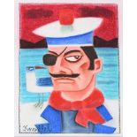 Graham Knuttel - SAILOR - Mixed Media - 18 x 14 inches - Signed