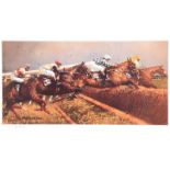 Peter Curling - TWO MILE CHASERS - Limited Edition Coloured Print (102/500) - 18 x 24 inches -