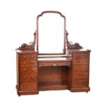 VICTORIAN MAHOGANY DRESSING TABLE