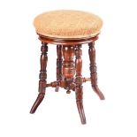 VICTORIAN REVOLVING PIANO STOOL