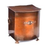 COPPER LOG BUCKET