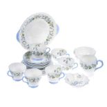 TWENTY TWO PIECE SHELLY TEA SET