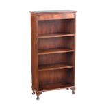 MAHOGANY OPEN BOOKCASE