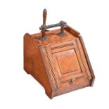 VICTORIAN OAK COAL SCUTTLE