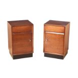 PAIR OF RETRO BEDSIDE PEDESTALS