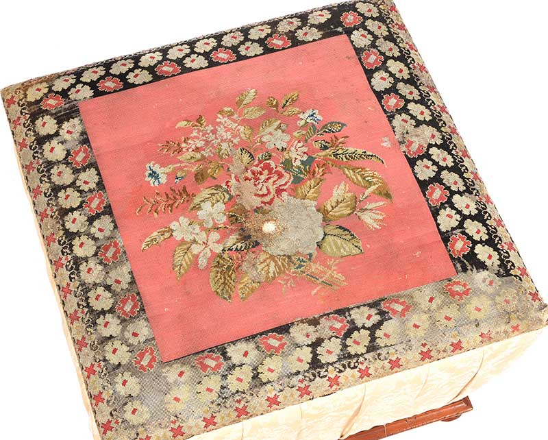 VICTORIAN TAPESTRY STOOL - Image 2 of 7