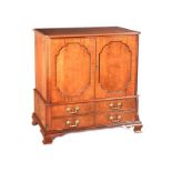 MAHOGANY TWO DOOR CABINET