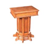 VICTORIAN OAK PEDESTAL CABINET