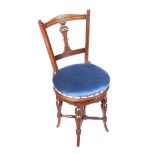 VICTORIAN MAHOGANY MUSIC CHAIR