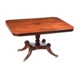 REGENCY MAHOGANY CENTRE TABLE