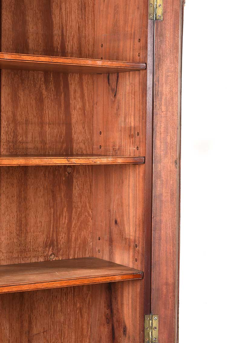 VICTORIAN MAHOGANY TWO DOOR BOOKCASE - Image 4 of 8