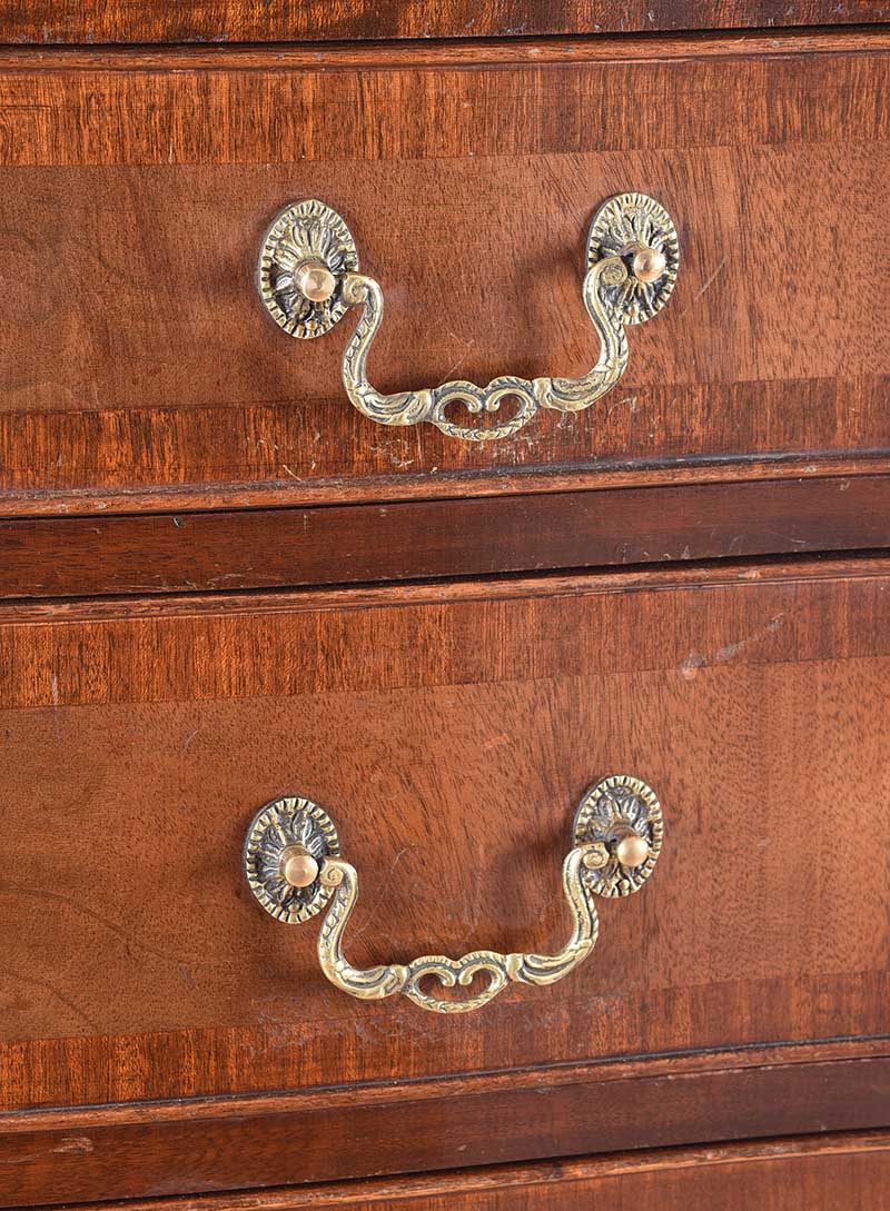 EDWARDIAN MAHOGANY CHEST ON CHEST - Image 3 of 8