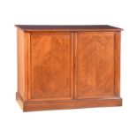 EDWARDIAN INLAID MAHOGANY TWO DOOR SIDE CABINET