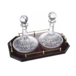PAIR OF WATERFORD CRYSTAL SHIP'S DECANTERS