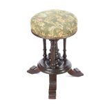 VICTORIAN REVOLVING PIANO STOOL