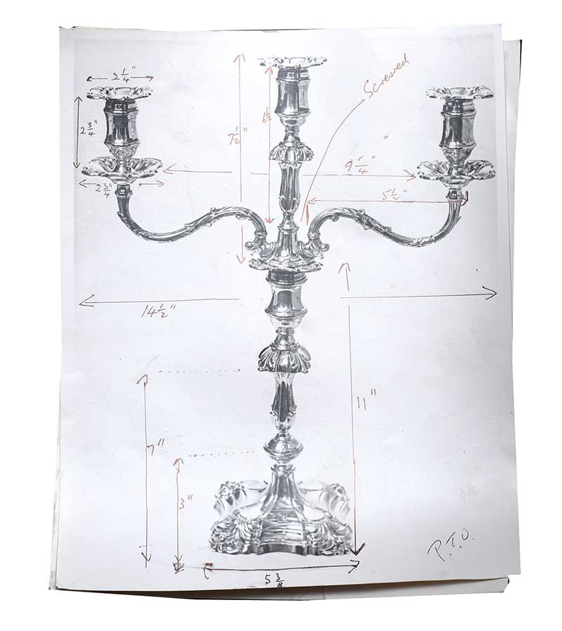 PAIR OF VICTORIAN SILVER CANDELABRA - Image 5 of 5